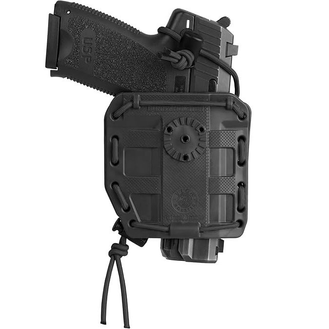Vega Holster 8BL00 Bungy - Holster tactique en polymère caoutchouté